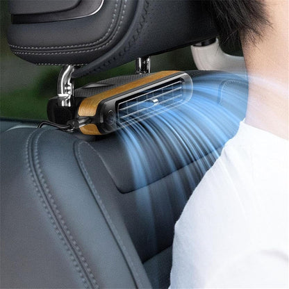 Car Seat Cooling Fan - USB Car Backseat Fan, Mini Cars Seat Electric Fans, 3 Adjustable Wind Speeds for Sedans, SUVs, RVs, and Mini Cars(Red)