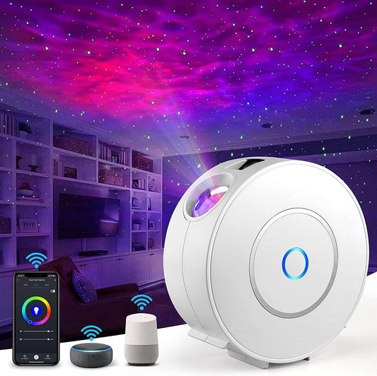 Anyuainiya Star Projector Galaxy Light for Bedroom, Smart APP & Voice Control Nebula Projector, Perfect Christmas Hoom Decor Compatible with Alexa & Google Home, Rotatable and Adjustable Cloud Stars