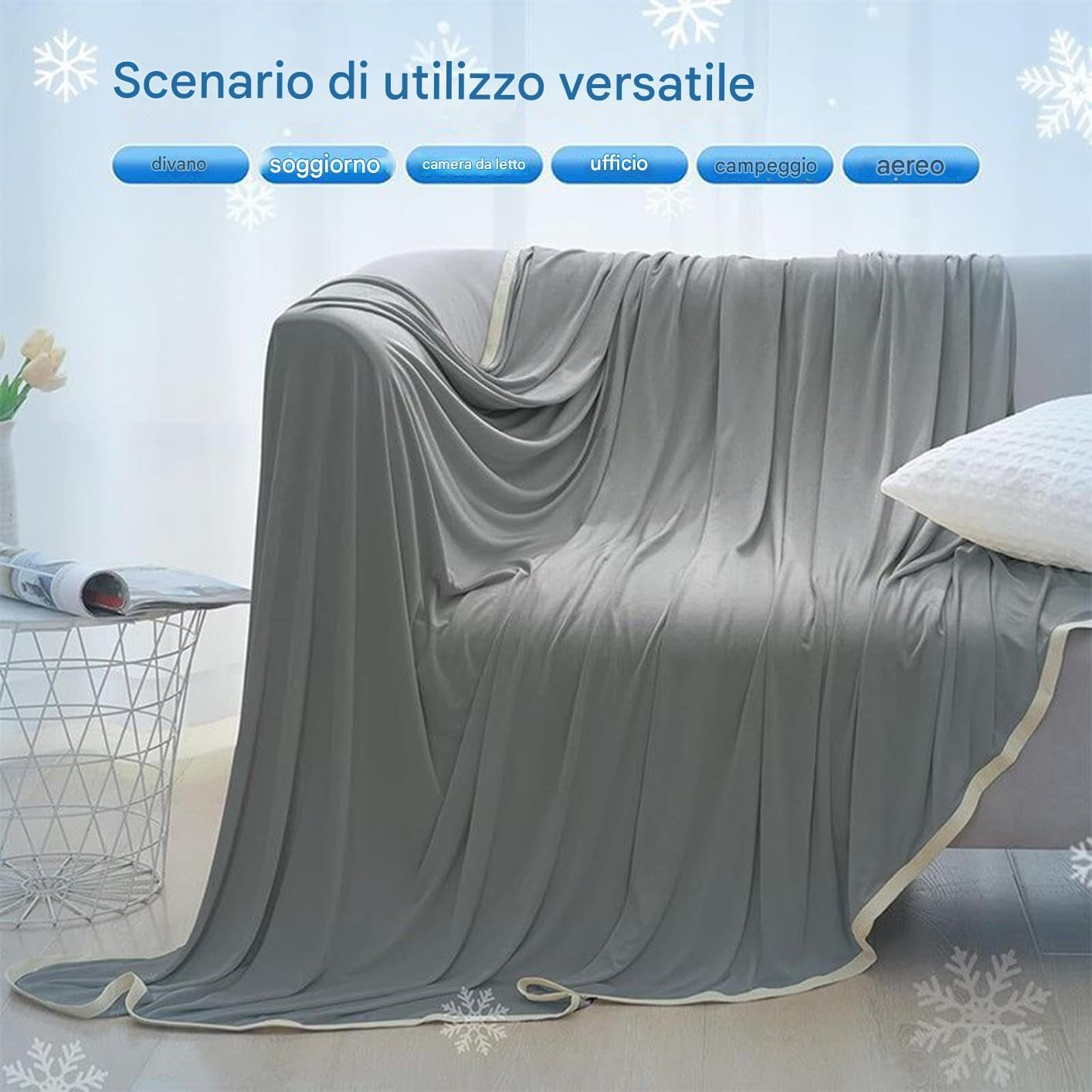 Ceprznvey Cooling Comforter, Breathable Blanket, Lightweight Sleep Sheet, Washable Travel Bedding, Soft Summer Layer, Hot Sleeper Solution, Air Conditioning Comforter, 90.16x78.74