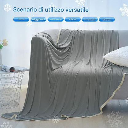 Ceprznvey Cooling Comforter, Breathable Blanket, Lightweight Sleep Sheet, Washable Travel Bedding, Soft Summer Layer, Hot Sleeper Solution, Air Conditioning Comforter, 90.16x78.74
