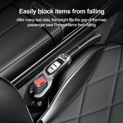 2PCS Upgrade Car Seat Gap Filler with Phone Holder,Multifunctional Car Gap Filler Car Seat Organizer for Avoiding Falling,Universal Car Interior Accessories Gap Filler for Car Seats (Black)