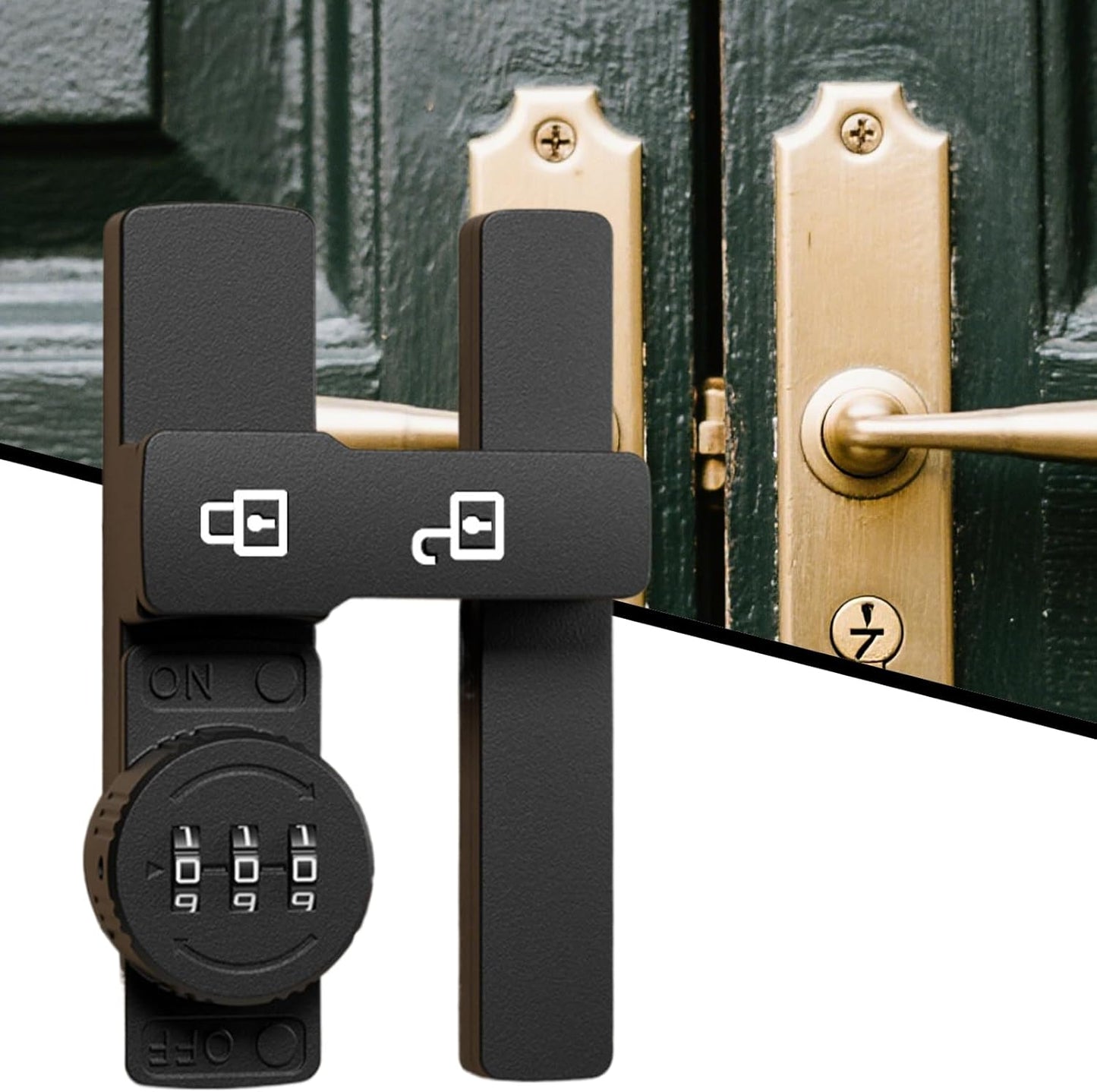 Blocco 'armadio combinato, serrature del mobile con combinazione - Serratura a porta 'armadio sicuro,smart password protetto antifurto per documenti da letto di lavoro in cucina grana