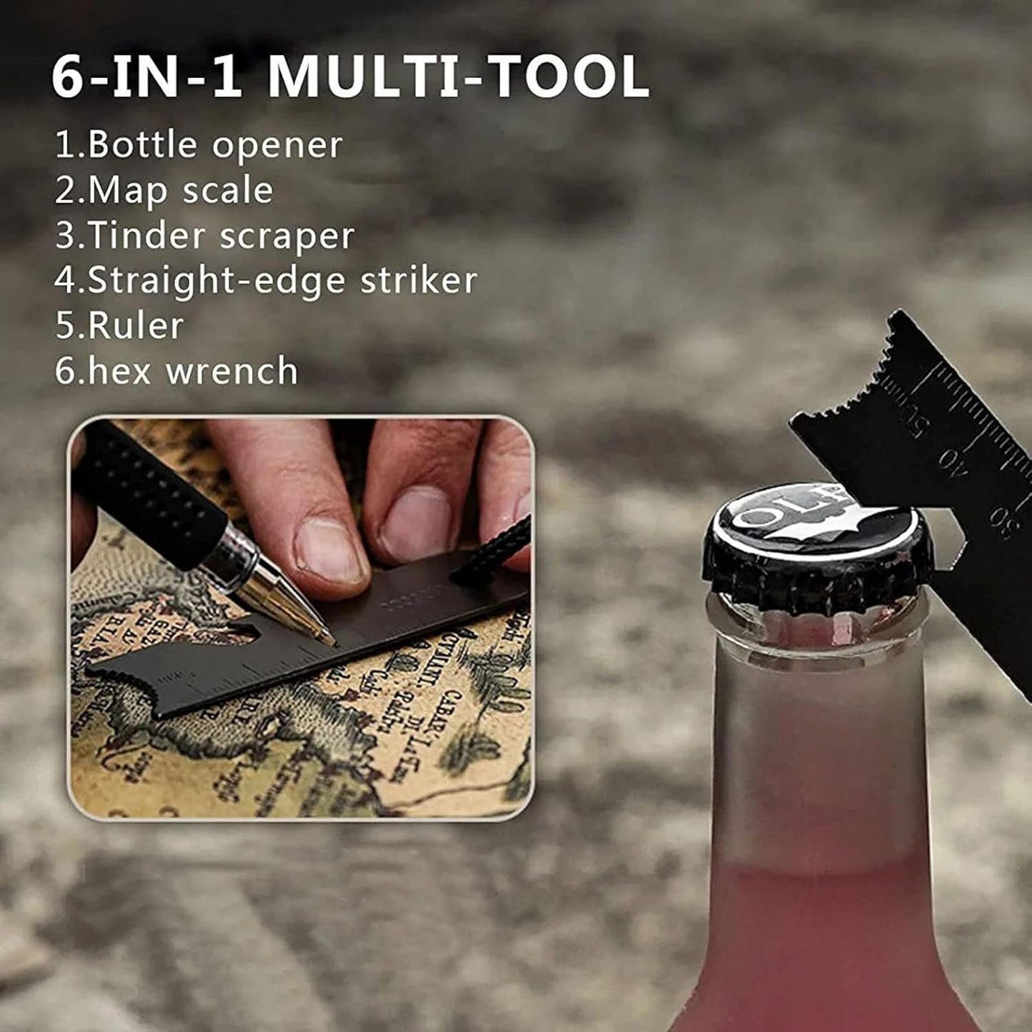 Fire Starter Survival Tool, Magnesium Ferro Rods Fire Starter Kit, Waterproof Emergency Equipment, Fire Bellowing Tool, 4 Piece Wick Hemp Cord, Survival Whistle, Multifunctional Bag (8 Pcs Tinder Quickfire Kits)