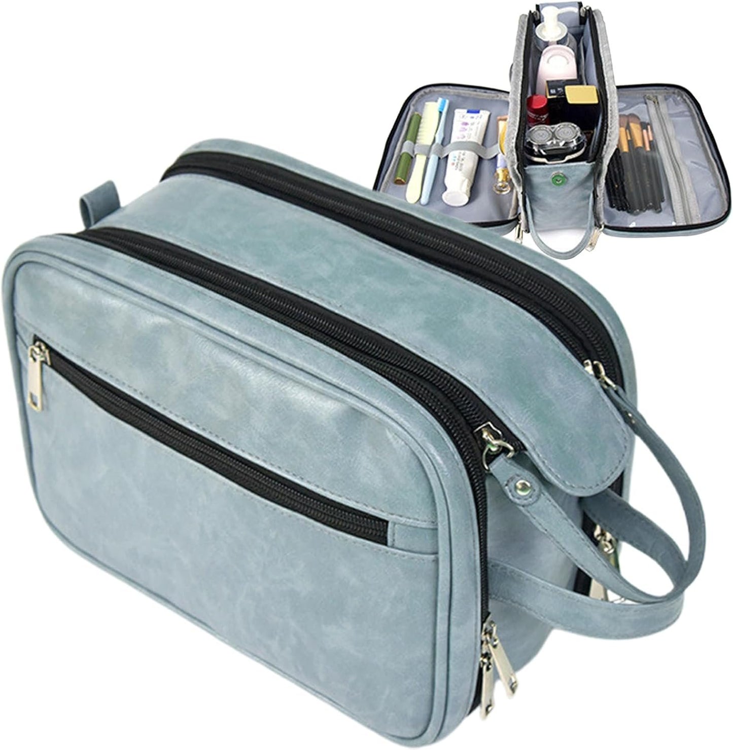 Hygiene Bag for Men,Shaving Bag Men Toiletry Bag | Toiletry Organizer, Men Cosmetic Bag, Large Capacity Bathroom Travel Bag for Household