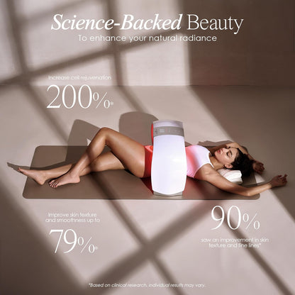 Lumalux Dome | Face & Body Led Light Therapy Device by Project E Beauty | 7 Color + Infrared Light Therapy | Anti-Aging & Rejuvenation | Extra Large Beauty Equipment For Salon Home SPA use