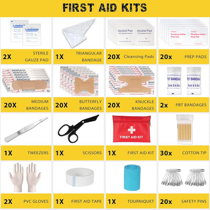 13-in-1 Survival Kits, Gifts for Men Dad Husband Him - Survival Gear and Equipment, Stocking Stuffers for Men Christmas Birthday Gifts, Cool Gadgets Gift for Outdoor, Gardening, Camping