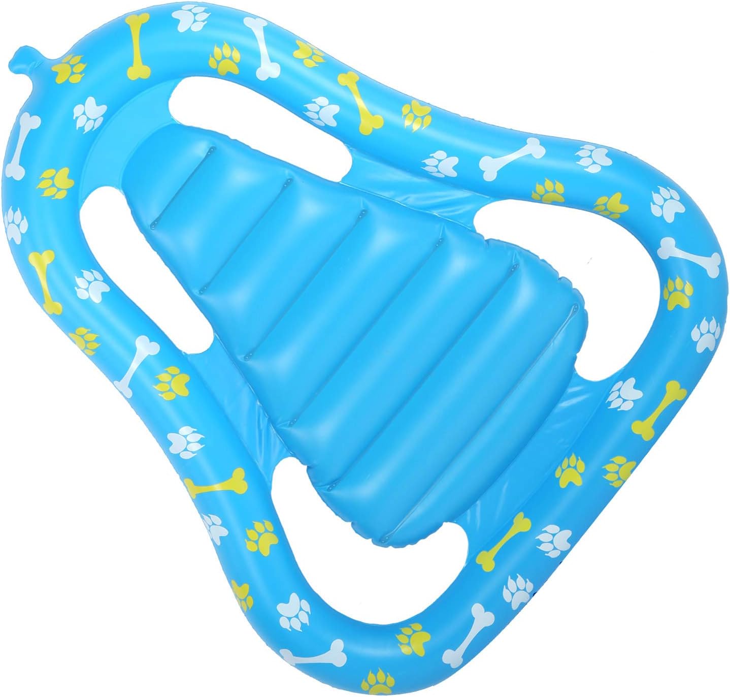 Pet Floating Row, Dog Pool Float Inflatable Raft, Made of Sturdy 0.35mm PVC, Easy to Store and Use, Double Air Chambers for Safety, Fun Water Tool for Pets