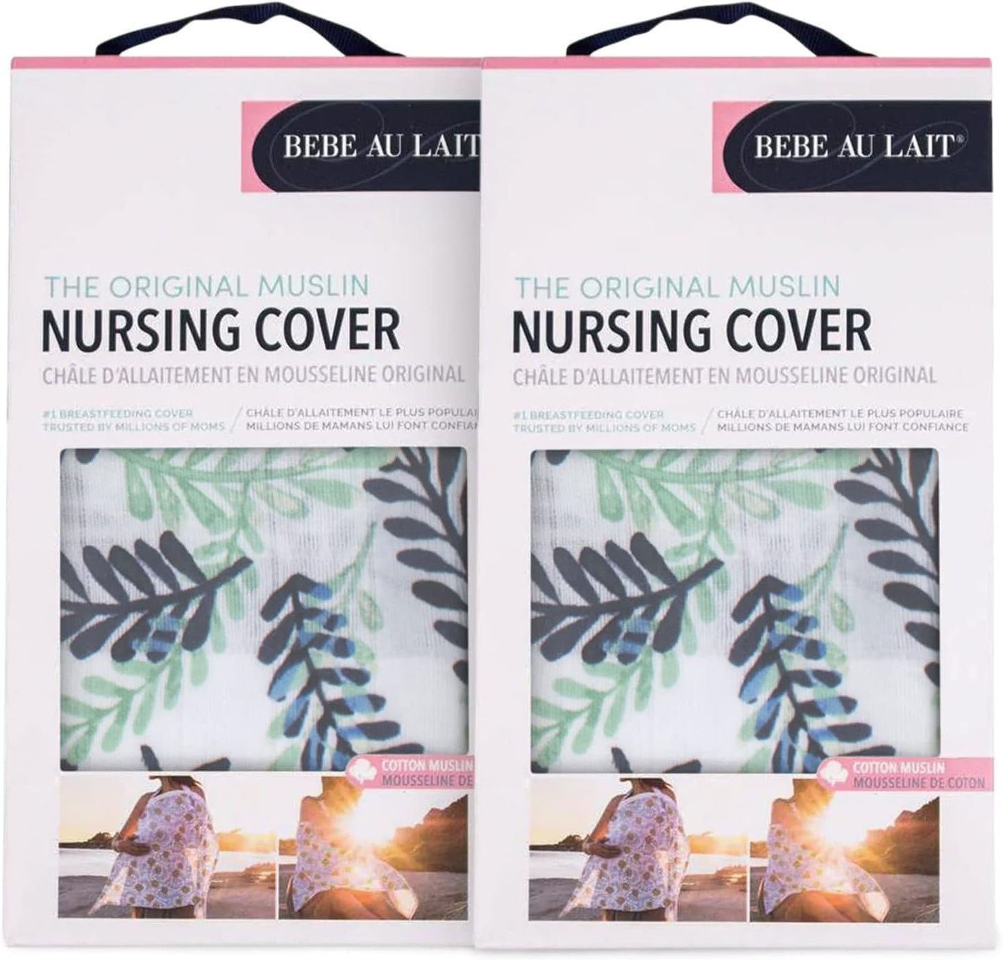 Bebe au Lait Nursing Cover, Apron, Shawl, Privacy Covers for Breast Feeding & Pumping, Breastfeeding Cover for Mom, Soft, & Breathable Muslin Cotton, Full Coverage, One Size Fits All - Athens