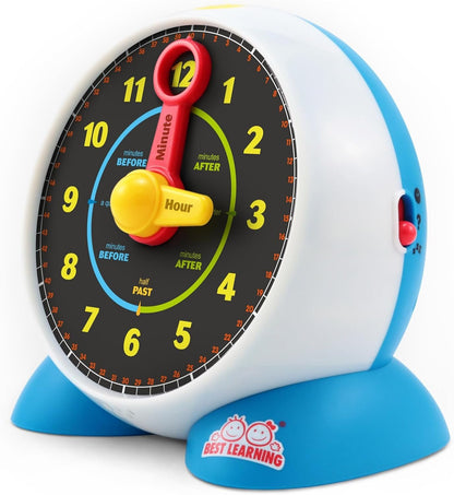 Best Learning Learning Clock - Educational Talking Learn to Tell Time Light-Up Toy with Quiz and Sleep Mode Lullaby Music - Ideal Birthday Toddlers & Kids Ages 3 to 6 Years Old