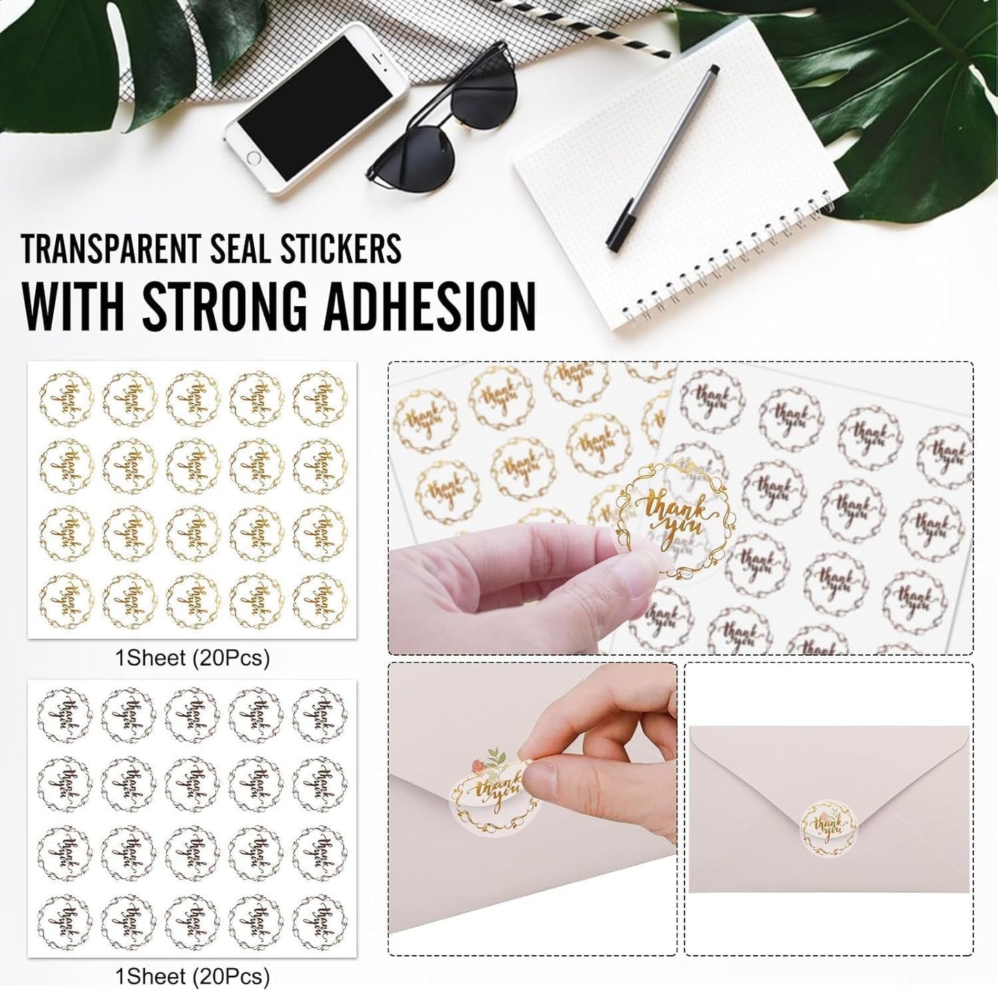 130Pcs Stationery Paper Set, 60Sheets Letter Papers and 30Pcs Envelopes with 40Pcs Sealing Stickers, Double-Sided Writing/Printing Stationery Letter Set