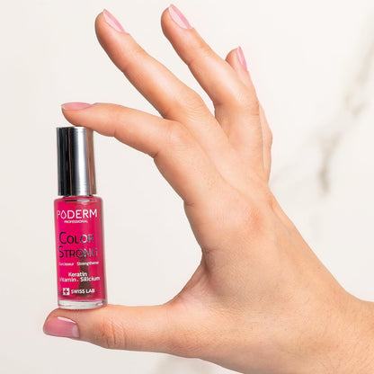 PODERM - Biotin Silicon Keratina Nail Strengthener - Strengthens and repairs damaged, weakened or brittle nails from semi-permanent or ageing - Hands and Feet - SWISS MADE