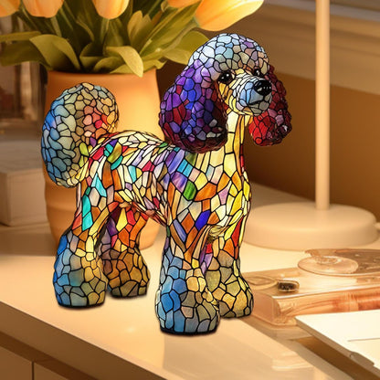 wiroouia Tabletop Dachshund Light | Resin Night Light for Bedside with Dog Shape | Rechargeable Ambience Lamp for Bedside Bedroom Shelf Living Room