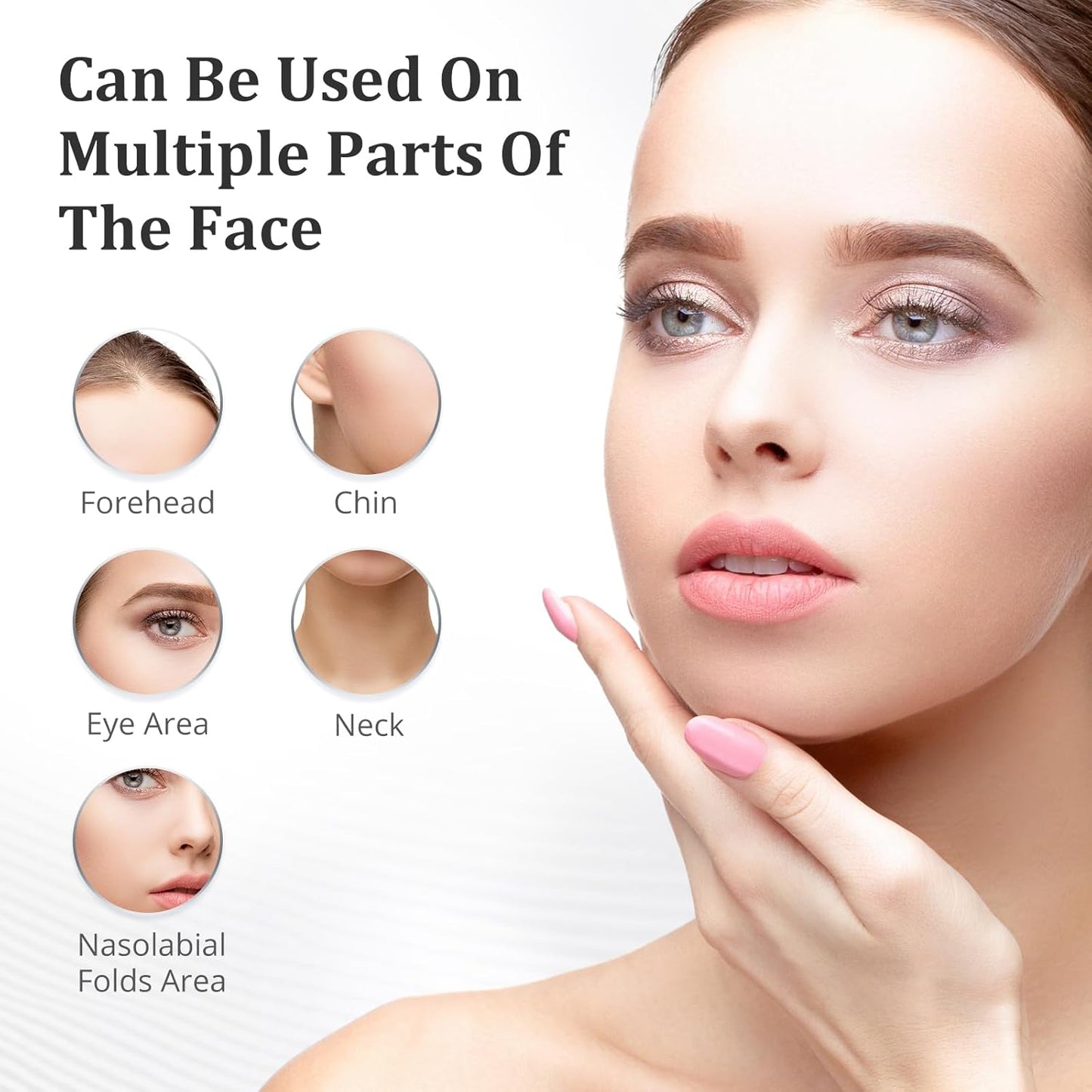 Aristorm Facial Massager for Face and Neck, 3 Color Modes Facial Massager Device，Neck Face Beauty Device with Vibrating, Warming Function ，at-Home Face Tool for Skin Care, Pearl White