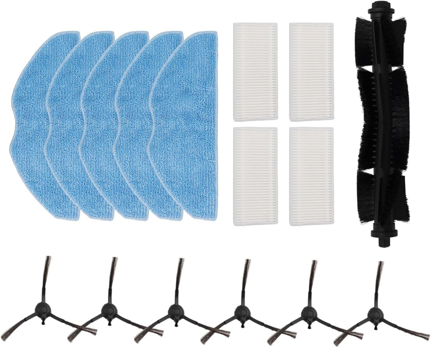 Per Tefal Per Xplorer Serie 75 S+ RG8597W Cleaning Essentials Spazzole laterali, filtri e panni di ricambio