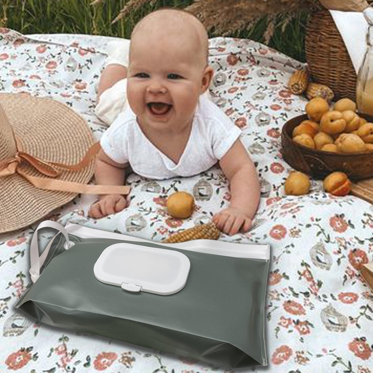 Wipe Dispenser, 3-Pack Portable Refillable Wipes Dispenser,Reusable Travel Baby Wipe Container, Waterproof and Dustproof