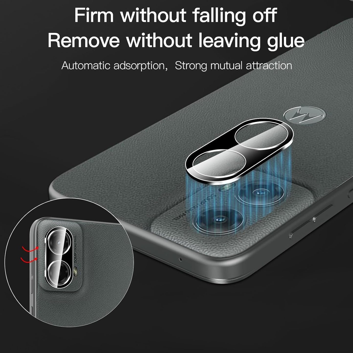 Anoowkoa 2 Pack for Moto G 5G 2024 Screen Protector + [2 Pack] Motorola G 5G 2024 Camera Lens Tempered Glass Protector.9H Hardness.Support Fingerprint Unlock Bubble-Free.Easy Installation