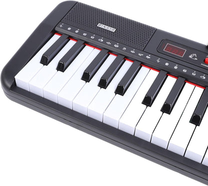 61 Keys Piano Keyboard, Electronic Digital Piano with Built-in Speaker, Microphone Stand, for Beginners, Kids and Adults