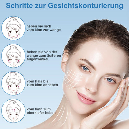 Face Massager, Neck Face Anti-Wrinkle 7 Colours Electric Face Massager 3 Modes Face Lifting Device, 45°C EMS Device Face in Vibration Mode, for Skin Care, Firming and Improvement