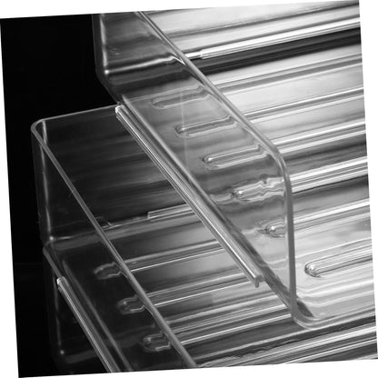Generic Paper Storage Organizer Desk Tray Stackable File Organizer for Office Transparent Letter Tray for Efficient Workspace Organization