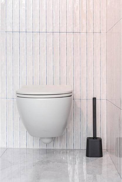 Vigar Essential Eco Toilet Set, Black