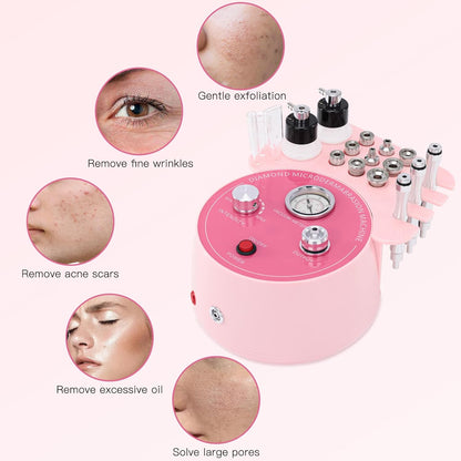 TwoWin 3 in 1 Face Machine for Facial Skin Care, Professional Suction Power Facial Device Equipment, 65-68cmHg Facial Skin Care Salon Equipment Removal & Spray