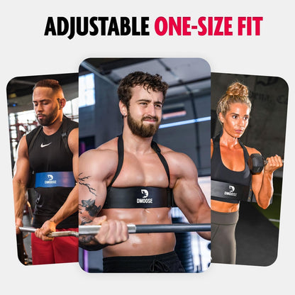 DMoose Fitness Arm Blaster for Biceps & Triceps, Premium Neck Padding Support with Adjustable Straps, Bicep Blaster for Strength Training, Biceps Workout Equipment