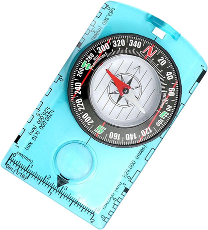 Small Compass for Hiking,Precise Portable Orienteering Compass - Lightweight Travel Supplies, User Friendly Camping Gear for Mountaineering