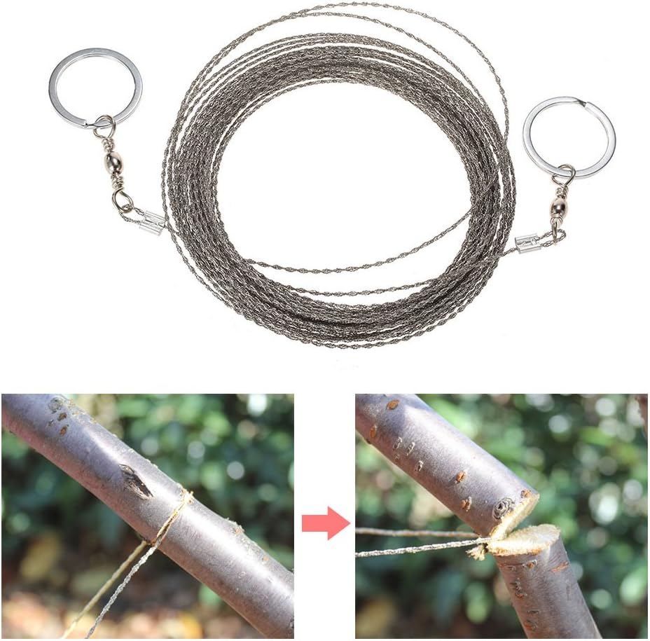 Wire Saw Camping Hiking Survival Saw Outdoor Survival Tool Kit Survival Gear Portable Rescue Saw 10m IYKY