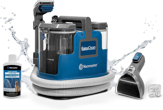 Vacmaster SCB0501 Washing Vacuum Cleaner, Carpet Cleaner, Upholstery Cleaner | for Sofa, Rug, Upholstery, Car | Wet Dry Vacuum Cleaner with Strong Suction Power, Blue