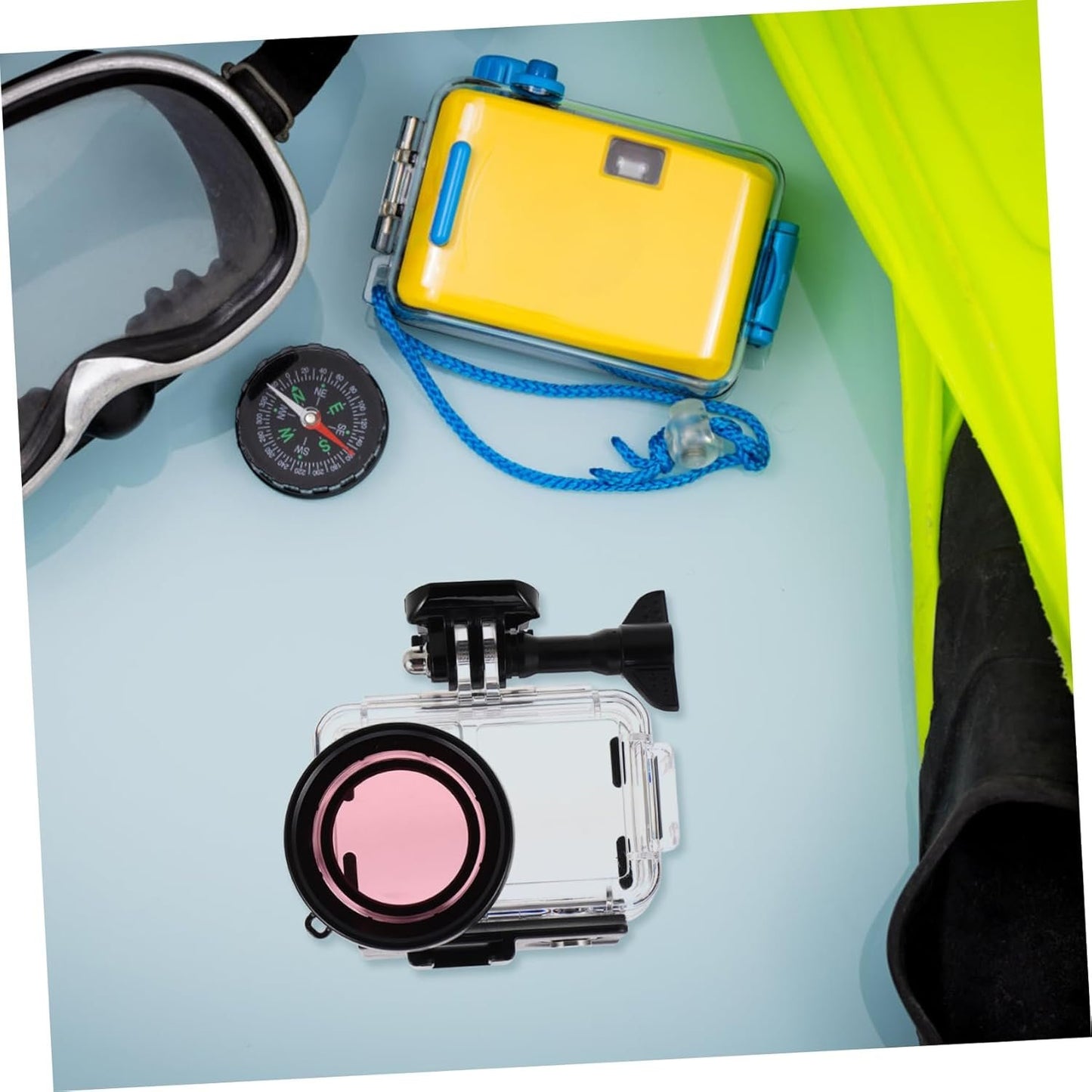 jojofuny Camera Housing Case with Dual Cold Shoe Mounts for Accessories Secure Protective Design