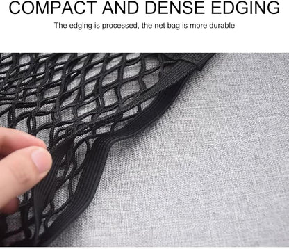 Trunk Net | Car Cargo Storage Net for Trunk - Small Car Storage Net, Elastic Seat Storage Mesh, Interior Accessories for SUV, Truck, Van, RV