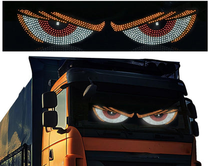 Generico Demon Eye Light, Led Cool Dynamic Animated Headlight, Flexible Windshield Eyes, Vibrant Signal Lighting Strip, Waterproof Car Accent Light, Easy Installation Design, Perfect for Auto
