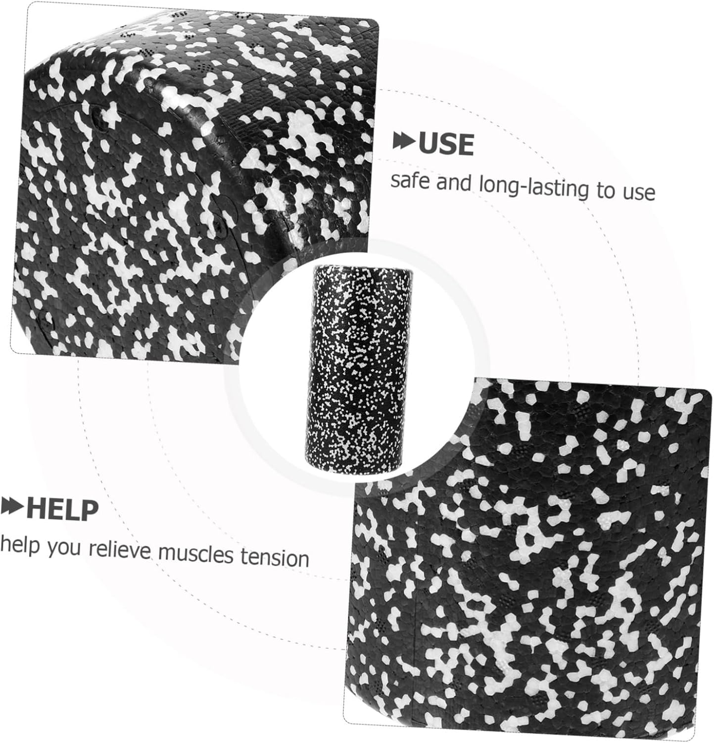 Sosoport Massaggiante per Yoga Schiuma per Muscolare e Relax Design Antiscivolo e Portatile per Fitness e Stretching Yoga