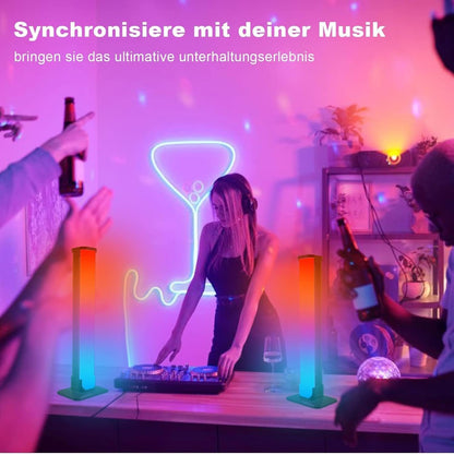 Smart LED Light Bar, 2Pack RGB Smart LED Light Bars with 46 Scene and Music Modes, Gaming Lights That Sync with TV Backlight, LEDs RGB Ambient Color Changing Lighting for Gaming, Bedroom (10inches)