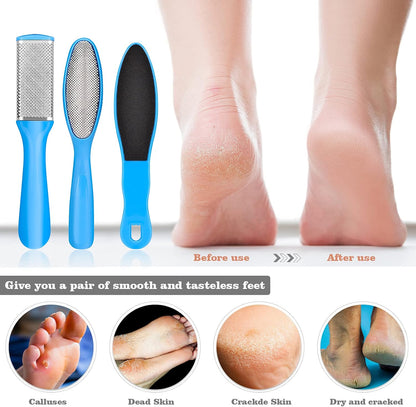 Manicure & Pedicure Kits - 23 in 1 Professional Pedicure Tools Stainless Steel Foot Care and Nail Tools Set, Foot File Foot Rasp Dead Skin Callus Remover Kit for Women Men Home Foot Care, Blue