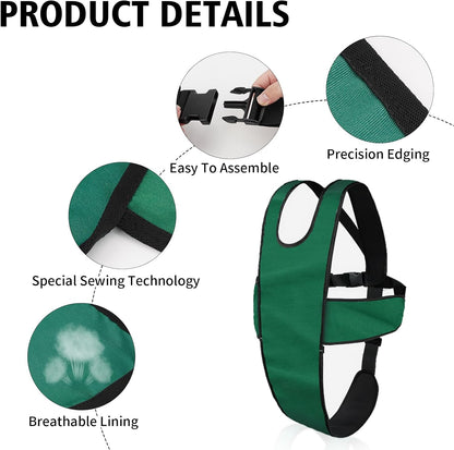 YIBEICO Wheelchair Seat Belts Adjustable Shoulder Straps, Wheelchair Seat Belts for The Elderly, Patients (Green)