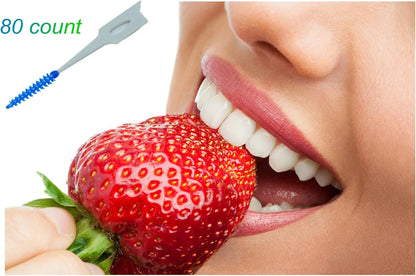 Oral Care - Stuzzicadenti per la cura dentale, 80 pezzi