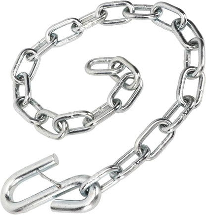 Trailer Security Wire - Corde di sicurezza, 3500 lbs, lunghezza di uscita anti-catena, lunghezza 77 cm, carburatore di ferro, adatto per roulotte, camper, fissaggio rapido