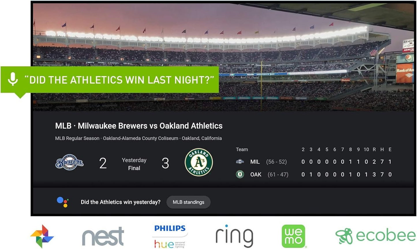Nvidia Shield Android Tv 4K HDR Streaming Media Player, Dolby Vision, Google Assistant Built-In, Works With Alexa, Black