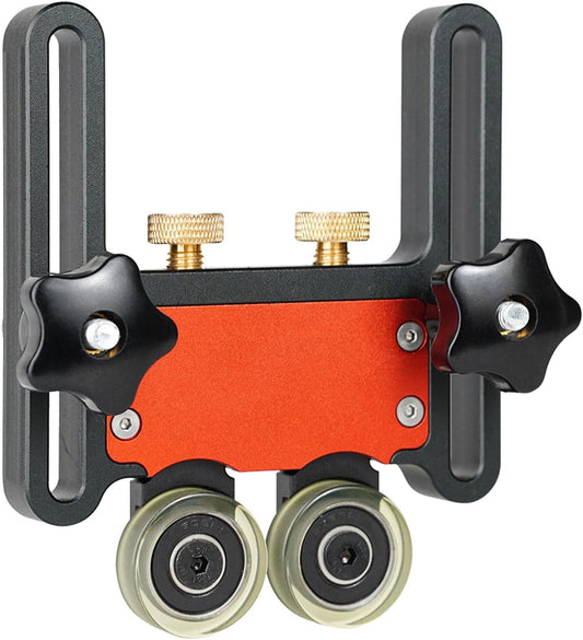Woodworking Roller Guide – Aluminum Alloy Feeding Board, Wheel Bearing Block | Safety Push Tool for Table Saw, Router Table, Jointers, Professional Carpentry Equipment, Workshop Accessories