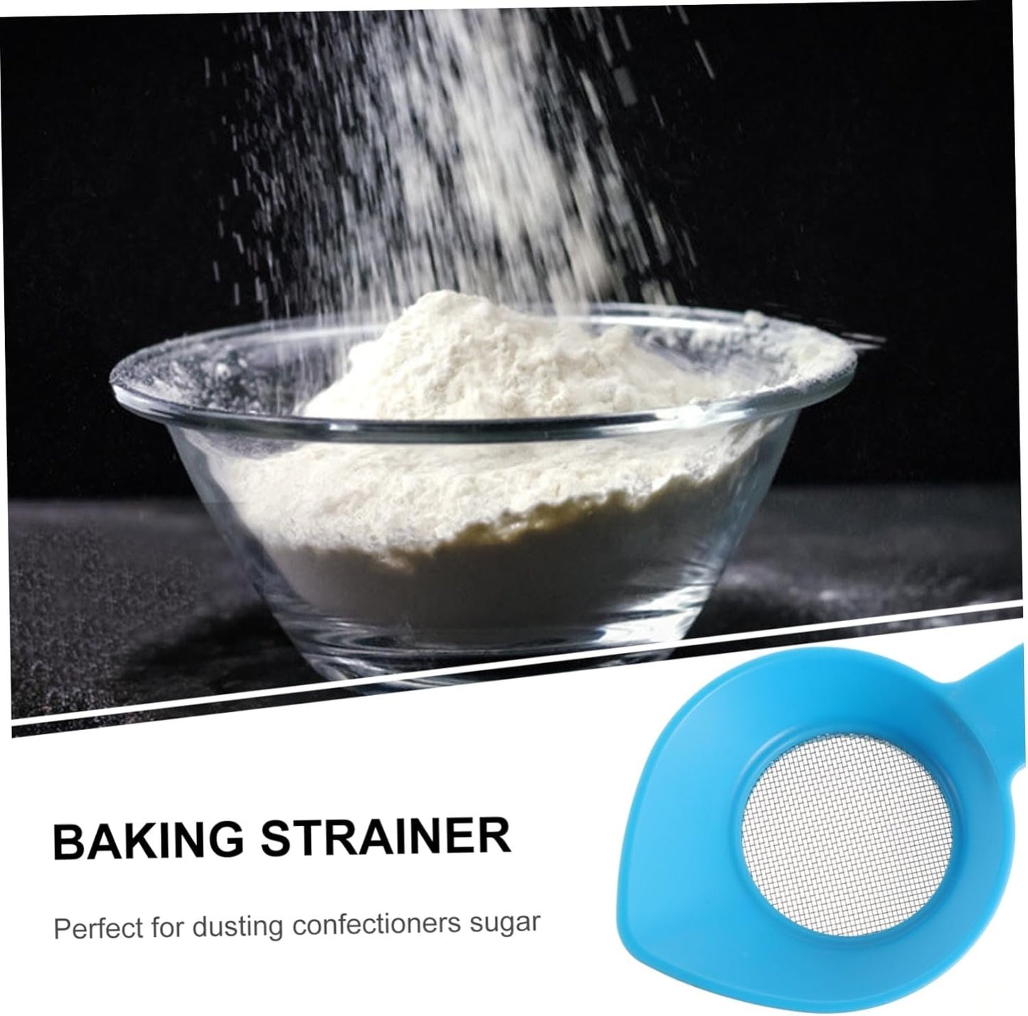 PRETYZOOM Setaccio per Farina Utensile da Forno Gadget per Torte Setaccio per Cottura al Forno Robusto per Setacciare La Farina Farina di Grano E Riso per La Cucina di Casa