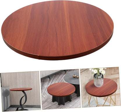 Zerodeko Wood Round Tabletop Small 40cm Round Dining Room Table Solid Wood Top Versatile for Home