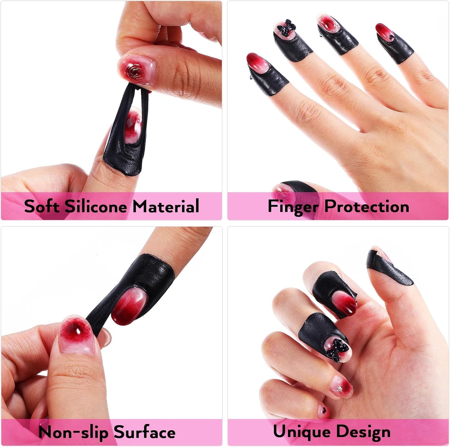 FRCOLOR 200 Sheets Nail Polish Protector Nail Guards Nail Gel Stickers Nail Care Tools Nail Polish Protector For Fingers