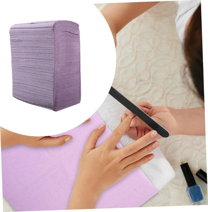 CHILDWEET 125 Sheets Disposable Table Mats Nail Art Paper Towels for Salon Use Clean and Tidy Desk Pad for DIY