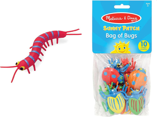 Melissa & Doug Sunny Patch Bag of Bugs (10 pcs) | Pretend Play Insect Toys, Counting And Sorting Toys, Science Learning Toys For Kids Ages 3+
