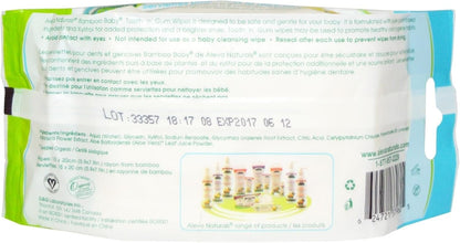 Bamboo Baby Wipes Tooth & Gum by Aleva Naturals - 30 wipes