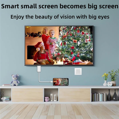 [MFi Certified] Lighting to HDMI Cable for iPhone to TV, iPhone to hdmi Adapter Compatible with iPhone/iPad, 1080P Digital AV Sync Screen Connector on HDTV/Monitor/Projector, Plug and Play-3.3Feet