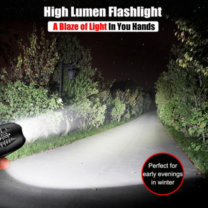 MVIOCS 5 Pack Flashlights High Lumens, Powerful Tactical Flashlights with 5 Modes, Waterproof Zoomable Small LED Handheld Flash Light for Home Emergencies Camping Hurricane