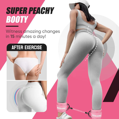Resistance Bands with Ankle Straps, Ankle Weights Bands for Working Out, Exercise Bands for Women Leg and Glute, Booty Workout Equipment for Kickbacks, Butt and Hip Training