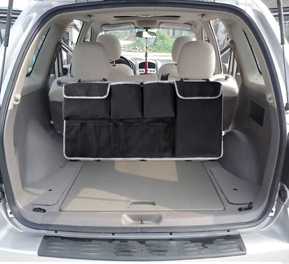 Taicols Car Trunk Organizer I Sport Touring Carbon Edition SUV - Spacious Storage, Backseat Hanging Bag, Tissue Holder, Car Trunk Organizer Backseat Hanging Storage Bag, Universal Car Accessories